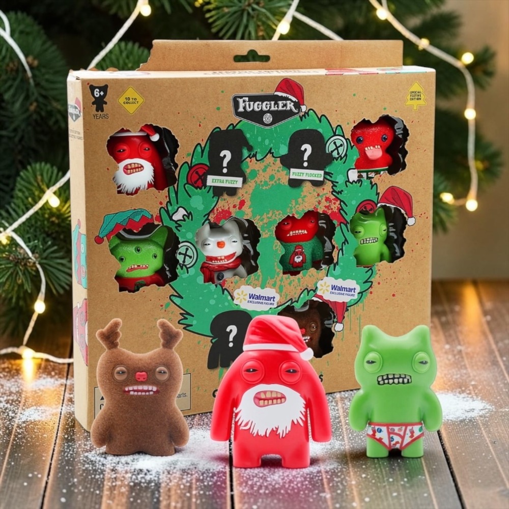 Fuggler Christmas Edition Collectible Figures Special Festive Edition 10 Pack
